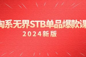 淘系 无界STB单品爆款课(2024)付费带动免费的核心逻辑,万相台无界关…