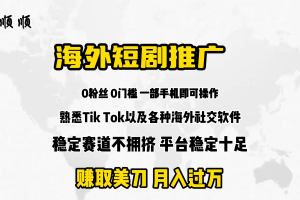 海外短剧推广分佣