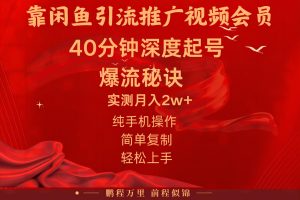 闲鱼暴力引流推广视频会员,能做到日入2W+,操作简单