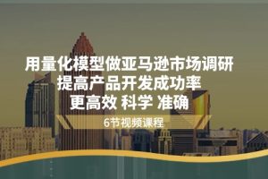 用量化 模型做亚马逊 市场调研,提高产品开发成功率 更高效 科学 准确