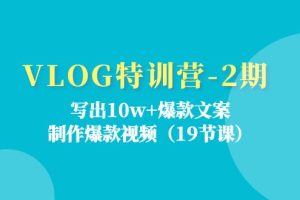 :写出10w+爆款文案,制作爆款视频(19节课)