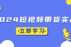 2024短视频带货实战：底层逻辑+实操技巧，橱窗引流、直播带货
