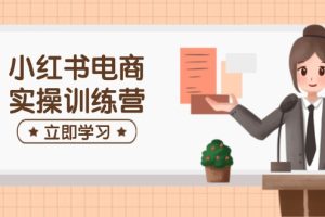 小红书电商实操训练营:涵盖开店、选品、笔记制作等,助你快速上手