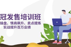 销冠 发售培训班：发售 操盘+情商 飙升+卖点 提炼，实战提升百万业绩