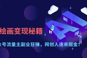AI绘画变现秘籍:公众号流量主副业狂赚,网创人速来掘金!