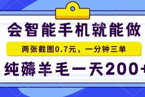 2025年零撸手机项目 二十秒一单 纯薅羊毛 一天200+做就有