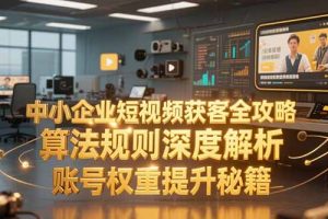 中小企业短视频获客全攻略,算法规则深度解析,账号权重提升秘籍