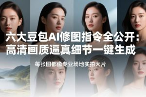 六大豆包AI修图指令全公开:高清画质逼真细节一键生成,每张图都像专业场地实拍大片