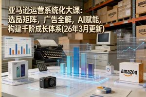 亚马逊运营系统化大课：选品矩阵，广告全解，AI赋能，构建千阶成长体系(26年3月更新)