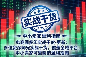 电商圈多年实战干货-更新4月27：多位资深师兄实战干货/覆盖全域平台，中小卖家可复制的盈利指南