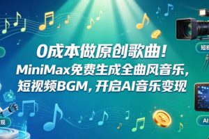 AI音乐教程，Minimax免费一键生成完整歌曲