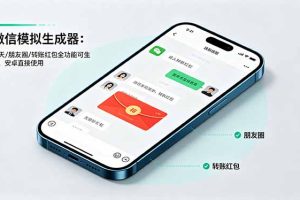 微信模拟神器：一键生成聊天、朋友圈、转账红包，安卓版