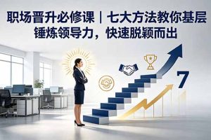 付费文章:职场晋升必修课|七大方法教你基层锤炼领导力,快速脱颖而出