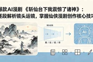 爆款AI漫剧《斩仙台下我震惊了诸神》:逐段解析镜头运镜,掌握仙侠漫剧创作核心技巧