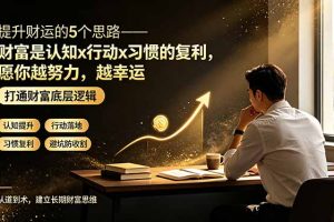 付费文章:提升财运的5个思路——财富是认知x行动x习惯的复利,愿你越努力,越幸运
