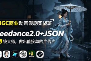AIGC商业动画漫剧实战班-更新：Seedance2.0+JSON分镜大师，做出能接单的广告片